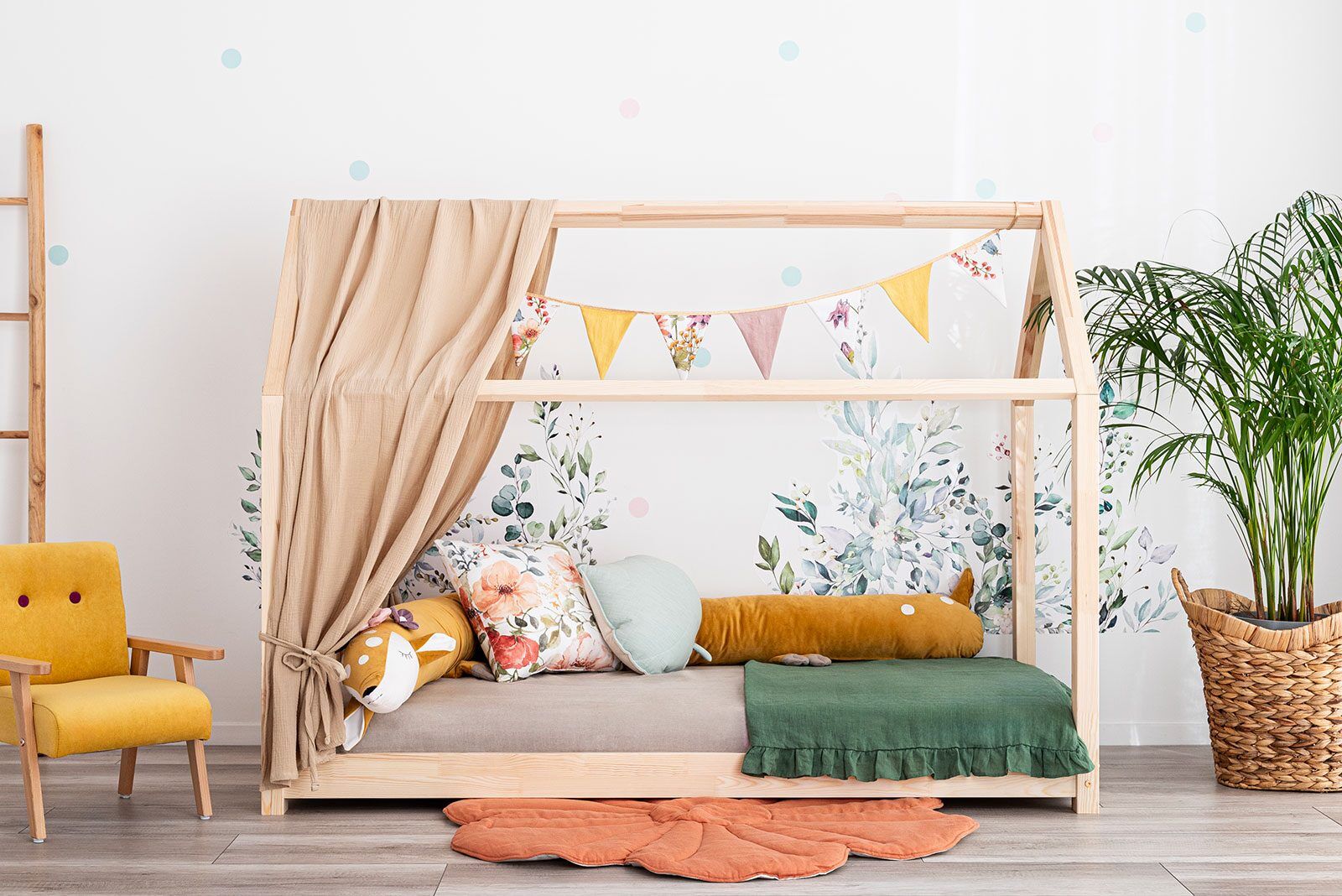 Na imagem: Cama Casinha Meli 160x80 cm.