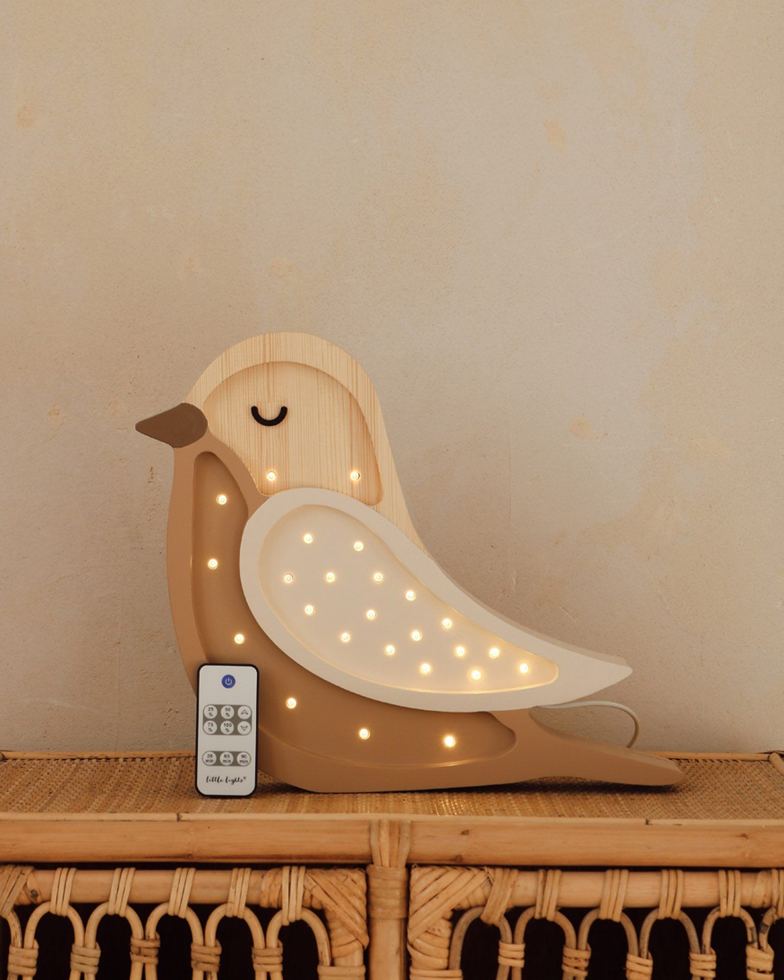 Lâmpada Bird Coffee Wood