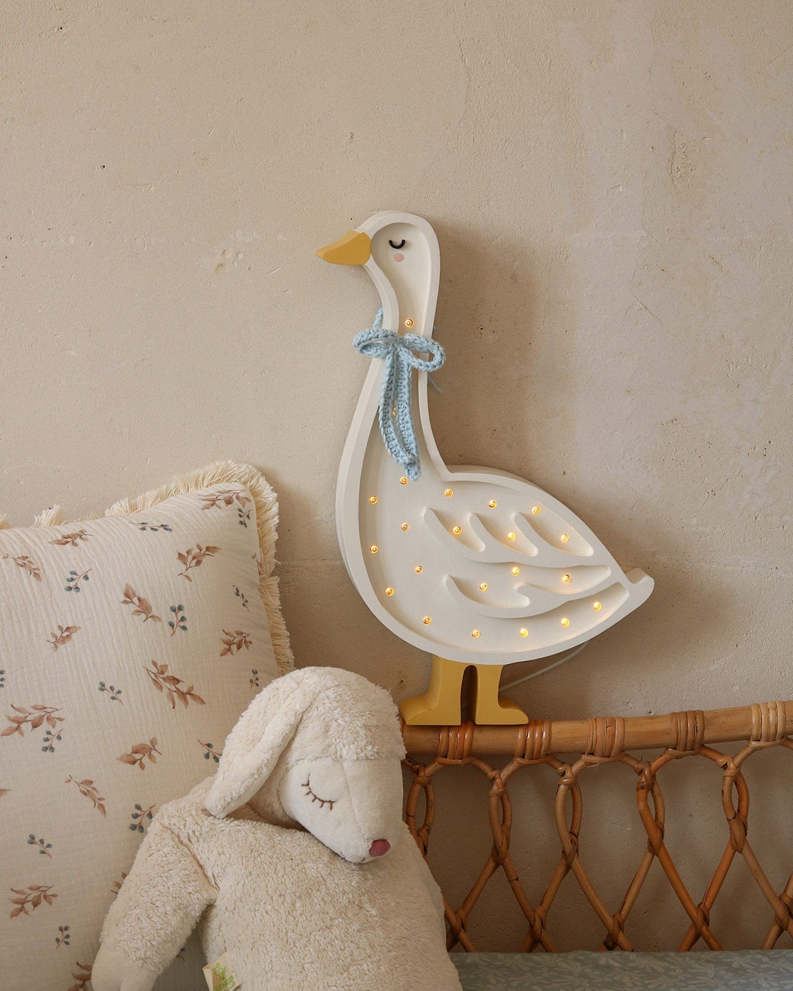 Lâmpada Goose Cottage Blue Bow