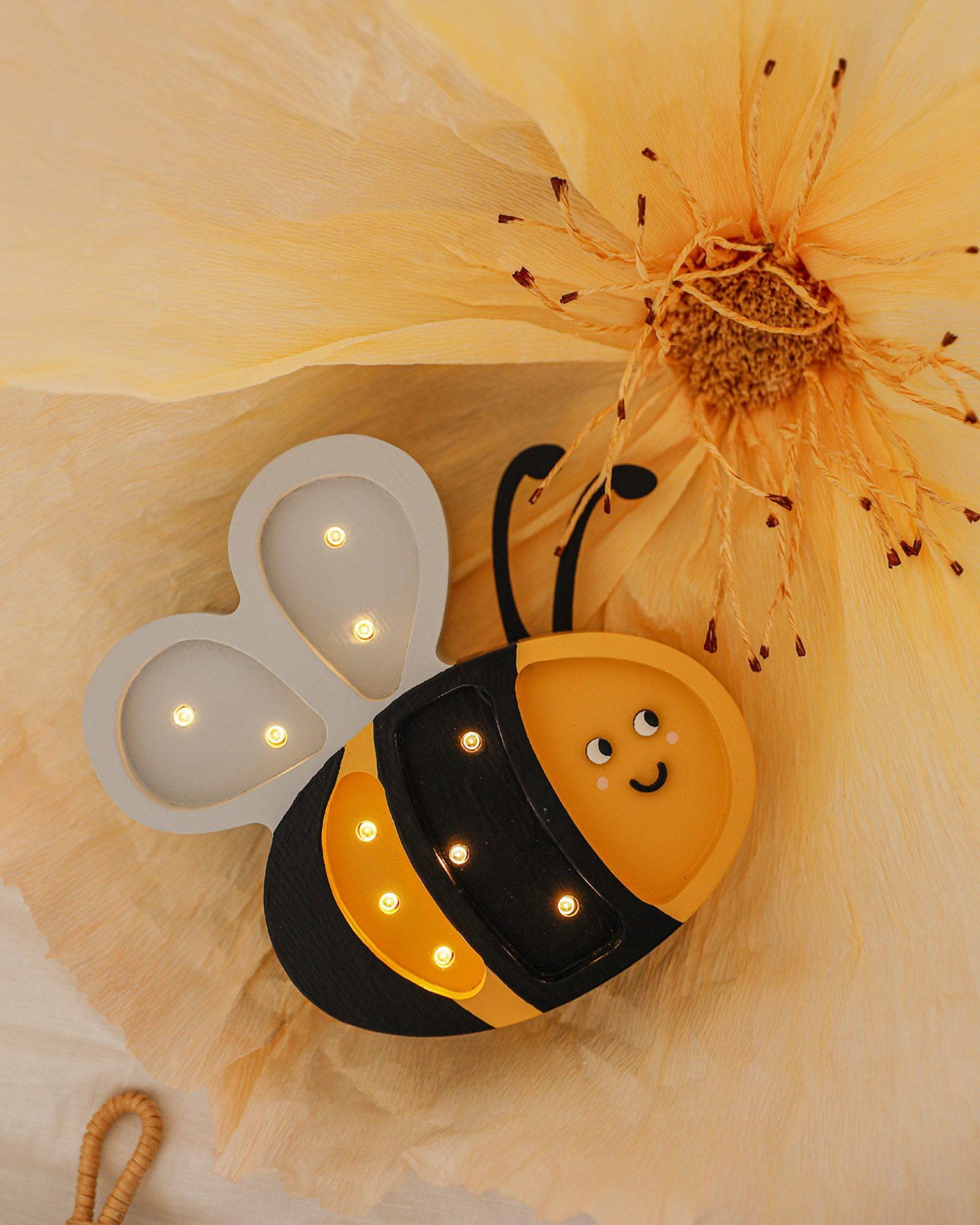 Lâmpada Happy Bee Honey Yellow