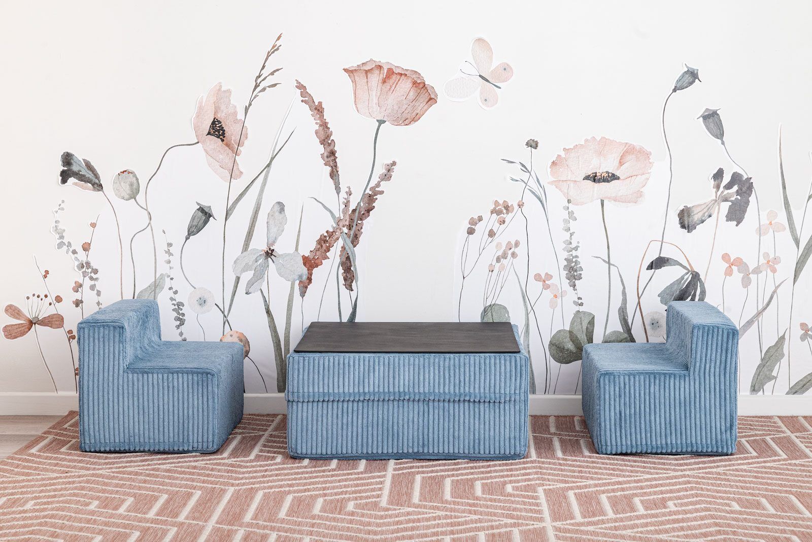 Conjunto de móveis modulares para crianças, Misty ocean