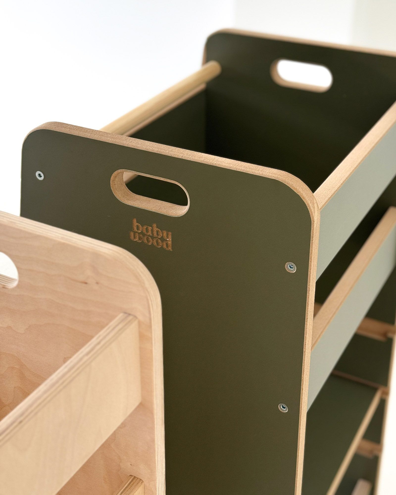 Torre de aprendizagem Comfort Natural, Olive