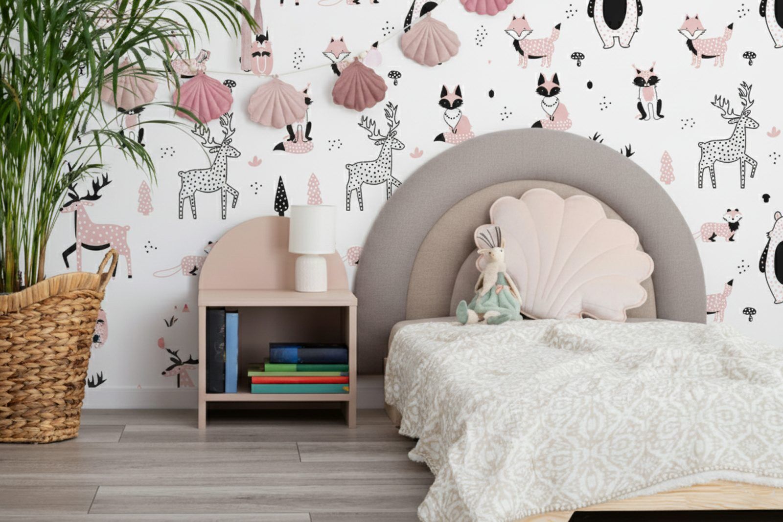 Papel de parede - Floresta pastel