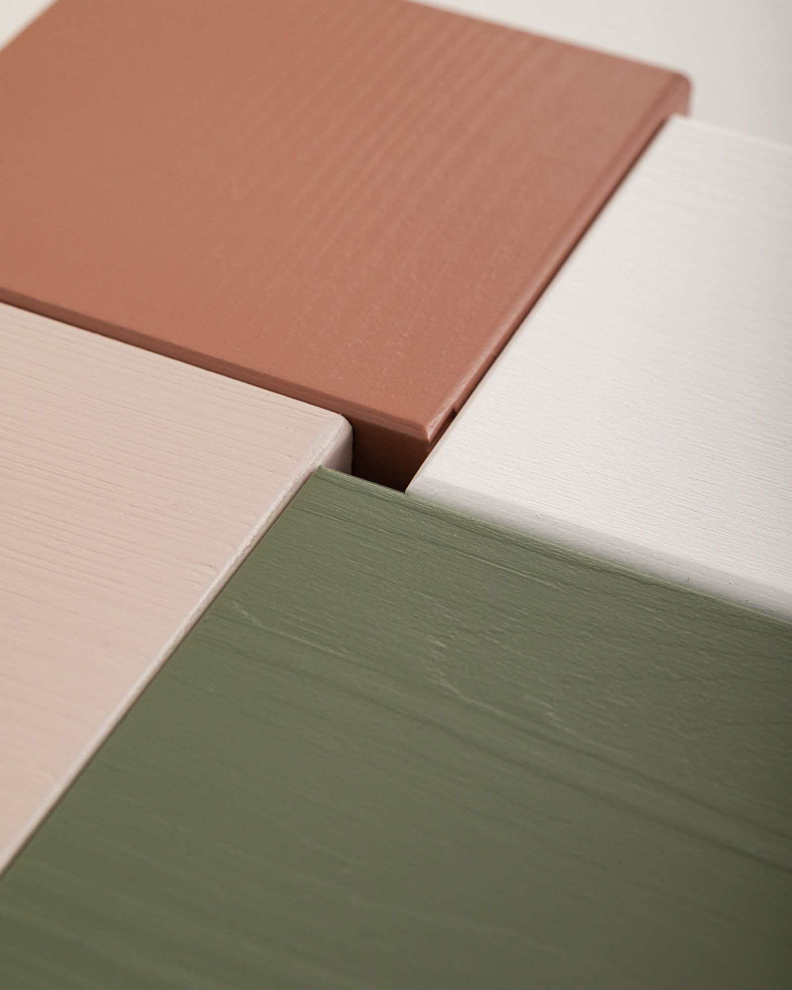 Conjunto de amostras de cores de madeira para camas